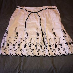 White skirt